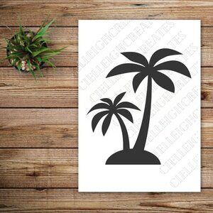 *2 for $20* Palm Tree vinyl decal Sticker Handcrafted